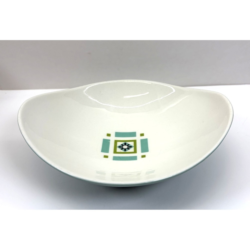 Rare Ben Seibel Iroquois Informal Bombay Green Oval Soup/Cereal Bowl MCM Atomic